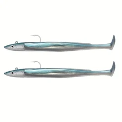 Fiiish Leurres Mer^Kit Leurre Souple Arme Double Combo Crazy Paddle Tail 100 + Tête Plombée Off Shore