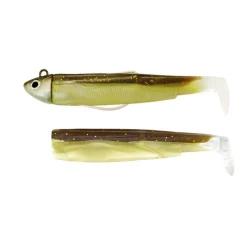 Fiiish Leurres Mer * Kit Leurre Souple Arme Combo Black Minnow 120 + Tete Plombee Search