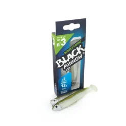 Fiiish Leurres Carnassiers|Leurres Mer * Kit Leurre Souple Arme Double Combo Black Minnow 120 + Tete Plombee Shore