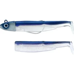 Fiiish Leurres Mer * Kit Leurre Souple Armé Combo Black Minnow 105 + Tête Plombée Offshore