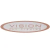 Vision Accessoires Mouche * Logo Ovale Aluminium