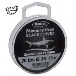 Powerline Fils - Tresses - Bdl Carnassier|Tresses - Fils - Bdl Mer * Nylon A Bas De Ligne Memory Free Black Power