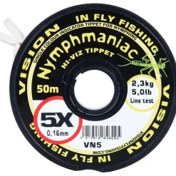 Vision Fils Mouche^Nylon Indicateur Nymphmaniac Hi-Viz Tippet