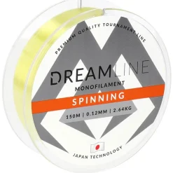 Mikado Fils - Tresses - Bdl Carnassier * Nylon Dream Line Spinning - Jaune Fluo - 150M