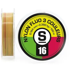 Sempe Fils Mouche|Fils Truite * Nylon Fluo 3 Couleurs Jaune Rouge Vert