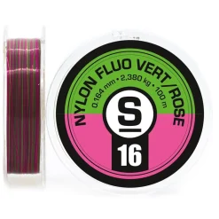 Sempe Fils Mouche|Fils Truite^Nylon Fluo Vert/Rose