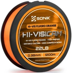 Sonik Fils - Tresses Carpe * Nylon Hi-Visicam Orange - 1200M