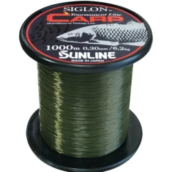Sunline Fils - Tresses Carpe * Nylon Siglon Carp Vert - 1000M