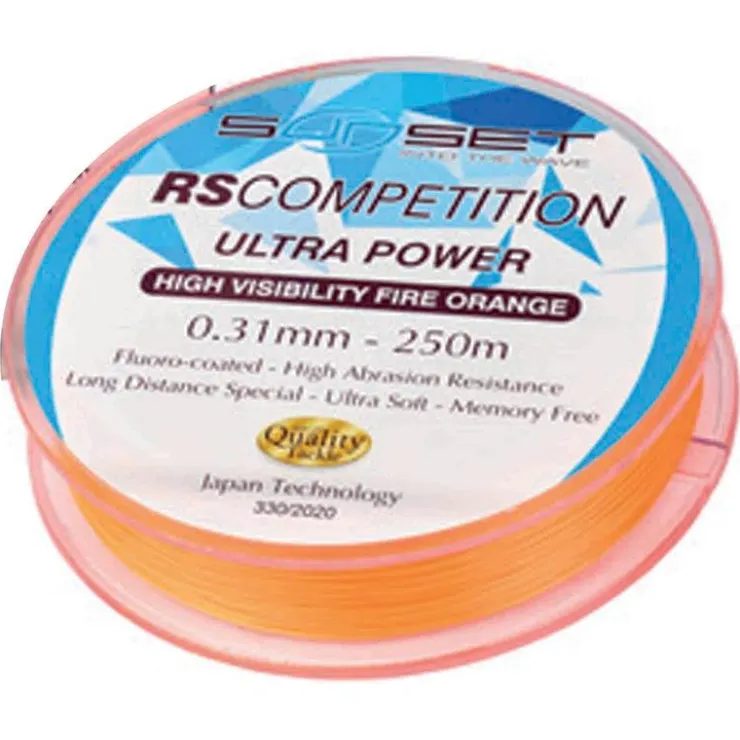 Sunset Tresses - Fils - Bdl Mer * Nylon Rs Competition Ultra Power Hi-Visibility Fire Orange - 1000M