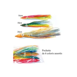Technipêche Leurres Silure * Octopus Bicolore - Par 6