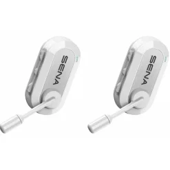 Sena Sécurité & Secours^Pack De 2 Casques Bikom 20 Duo Blanc : Intercom Avec Microphone Mesh Full Duplex Bluetooth