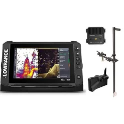 Lowrance Sondeurs & Gps|Sondeurs & Gps * Pack Elite Fs9 Active Imaging + Sonde Active Target 2 + Perche De Sonde Amovible 36° Pike’N Bass