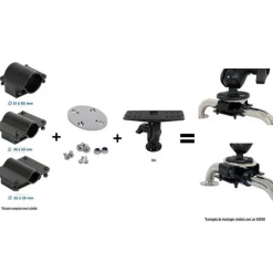 Seanox Equipements Bateau & Annexe * Pack Support Sondeur + Fixation Balcon