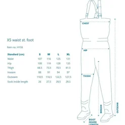 Kinetic Wading|Wading * Pantalon De Wading X5 Waist Boot Foot