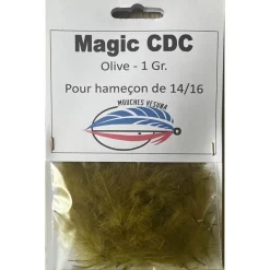 Vesuna Fly Tying|Mouches * Plume Magic Cdc 0.25G Ou 1G Olive