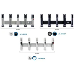 Seanox Equipements Bateau & Annexe^Porte Canne Inox Embout Fendu 5 Cannes