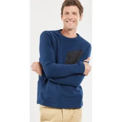 Bermudes Sweats & Polaires * Pull Homme Plelot Polartech - Navy