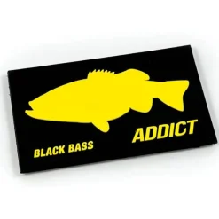 Fishxplorer Cadeaux & Décoration|Cadeaux & Décoration^Scratch Interchangeable Pour Casquette / Bonnet Silicone 3D Black Bass