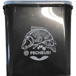 Pecheur.com Bagagerie Carpe * Seau Appats Avec Couvercle Pecheur