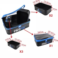 Garbolino Feeder|Bagagerie Coup * Set Sac À Appâts Eva Pro Box Bait