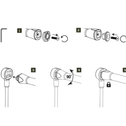 Nash Rod Pods – Supports * Support De Canne Arriére Scope Butt Lock Peg
