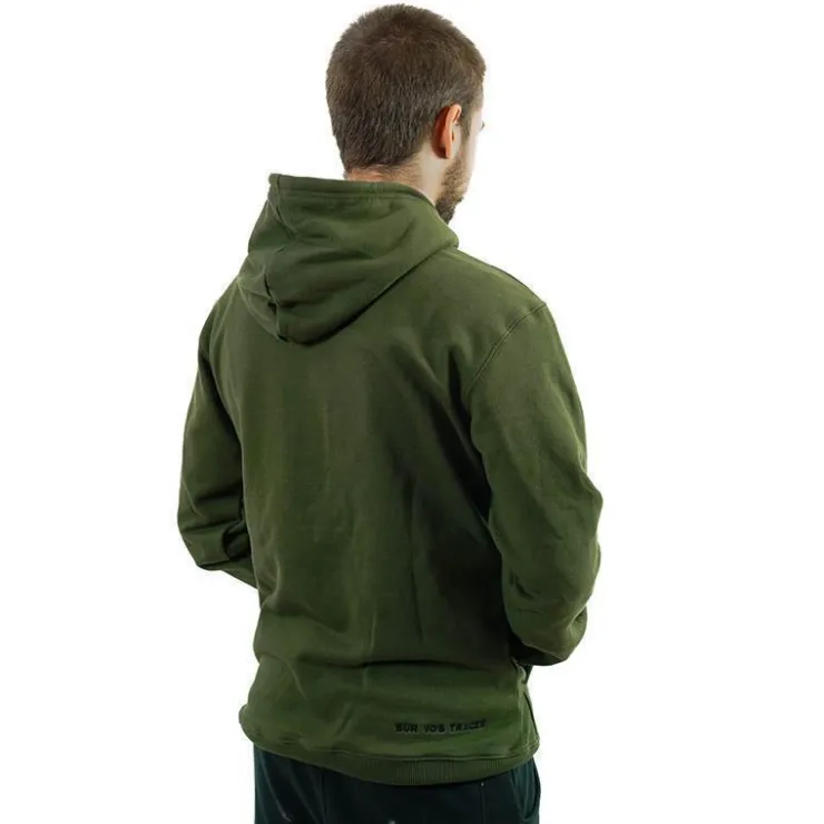 Sur vos traces Calendriers De L'Avent|Calendriers De L'Avent * Sweat À Capuche Pêche Personnalisable - Kaki