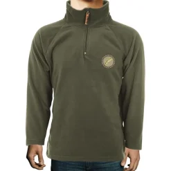 Bartavel Sweats & Polaires * Sweat Homme Oslo Truite Micropolaire - Kaki