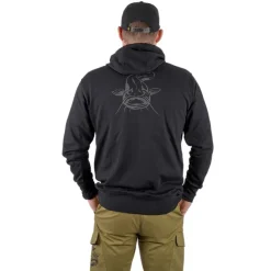 Black Cat Sweats & Polaires * Sweat Homme Black Hoody - Noir