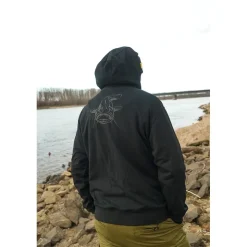Black Cat Sweats & Polaires * Sweat Homme Black Hoody - Noir