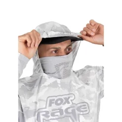 Fox Rage Anti-Uv|Sweats & Polaires * Sweat Homme Uv Hooded Light Camo Top - Gris
