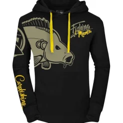 Hot Spot Design Sweats & Polaires * Sweat Homme Fishing Mania Carpfishing - Noir