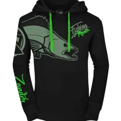 Hot Spot Design Sweats & Polaires * Sweat Homme Fishing Mania Zander - Noir