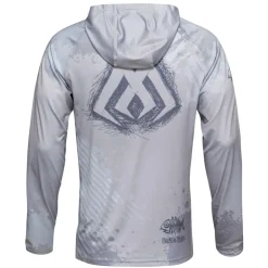 Mikado Anti-Uv * Sweat Homme Long Sleeve Hoodie With Upf Filter - Gris
