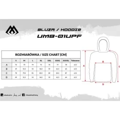 Mikado Anti-Uv * Sweat Homme Long Sleeve Hoodie With Upf Filter - Gris
