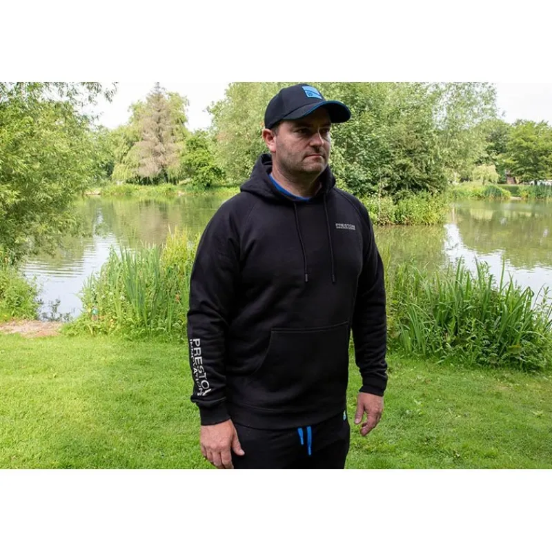 Preston Innovations Sweats & Polaires^Sweat Homme Black French Terry Hoodie - Noir