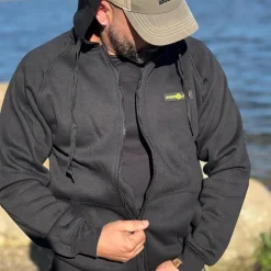 Pro Elite Baits Sweats & Polaires * Sweat Homme Zippé - Noir