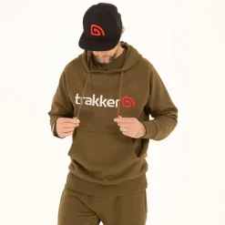 Trakker Sweats & Polaires^Sweat Homme Cr Logo Hoody - Kaki