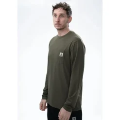 Nash T-Shirts, Polos & Chemises * Tee Shirt Manches Longues Homme Make It Happen Carp Logo Long Sleeve - Vert