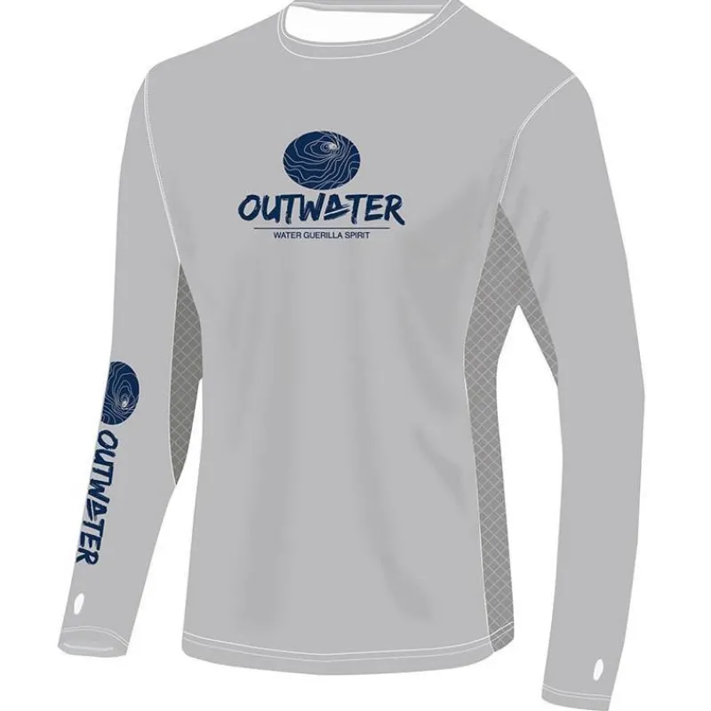Outwater Anti-Uv^Tee Shirt Manches Longues Homme Spreks Gray