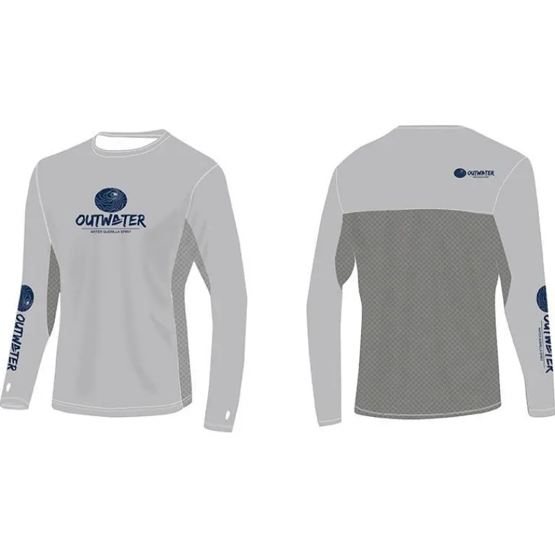 Outwater Anti-Uv^Tee Shirt Manches Longues Homme Spreks Gray
