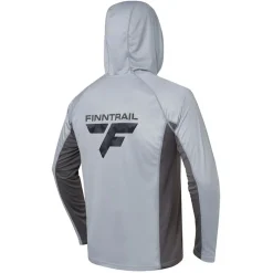 Finntrail Anti-Uv^Tee Shirt Manches Longues Homme Anti Uv Wave Big Logo - Gris