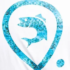 Adventer & Fishing Anti-Uv * Tee Shirt Manches Longues Homme Golon Anti Uv - Blanc/Bleu