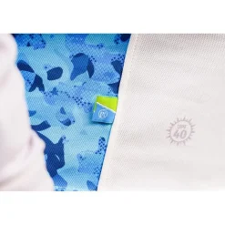 Preston Innovations Anti-Uv * Tee Shirt Manches Longues Homme Performance Hooded Sun Shirt Upf-40 - Blanc/Gris