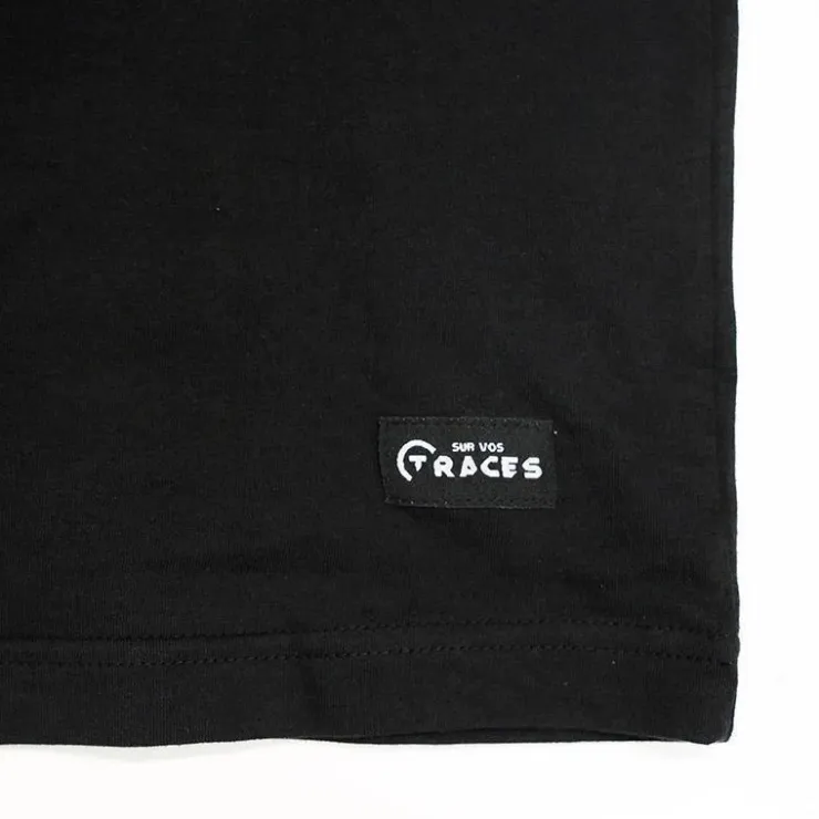 Sur vos traces Calendriers De L'Avent|Calendriers De L'Avent * Tee Shirt Pêche Personnalisable - Noir