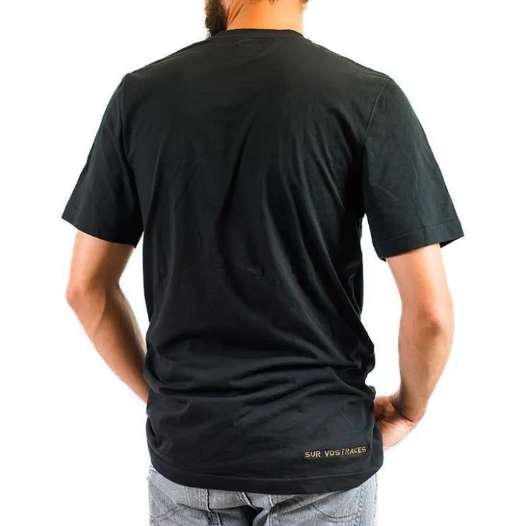 Sur vos traces Calendriers De L'Avent|Calendriers De L'Avent * Tee Shirt Pêche Personnalisable - Noir