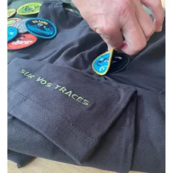 Sur vos traces Calendriers De L'Avent|Calendriers De L'Avent * Tee Shirt Pêche Personnalisable - Noir