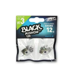 Fiiish Têtes Plombées|Têtes Plombées * Tete Plombee Black Minnow Shore