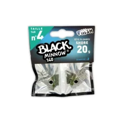 Fiiish Têtes Plombées|Têtes Plombées * Tete Plombee Black Minnow Shore