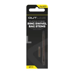 Avid Carp Montages Carpe * Tige Pour Plomb Outline Flecktone Long Bag Stem - Ring Swivel