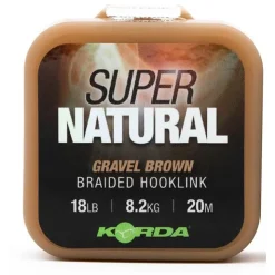 Korda Montages Carpe * Tresse Bas De Ligne Super Natural - Gravel Brown